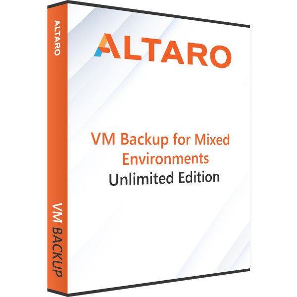Altaro VM Backup for Mixed Environments (Hyper-V & VMware) - Unlimited Edition