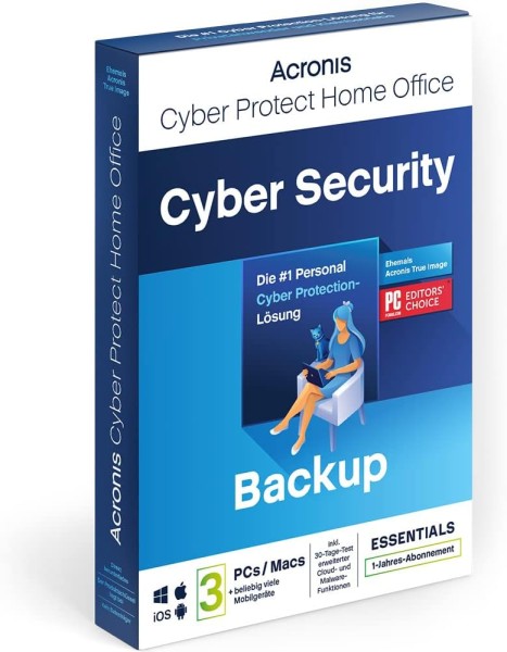 Acronis Cyber Protect Home Office Essentials | für Win / Mac / iOS / Android