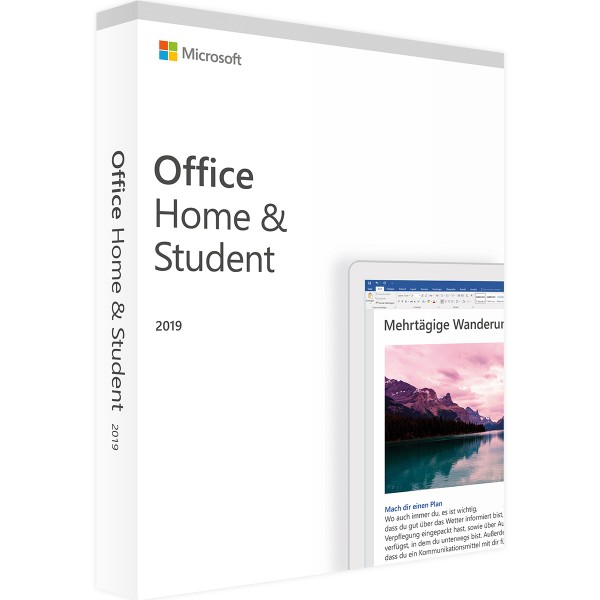 Microsoft Office 2019 Home and Student | für Windows | Accountgebunden